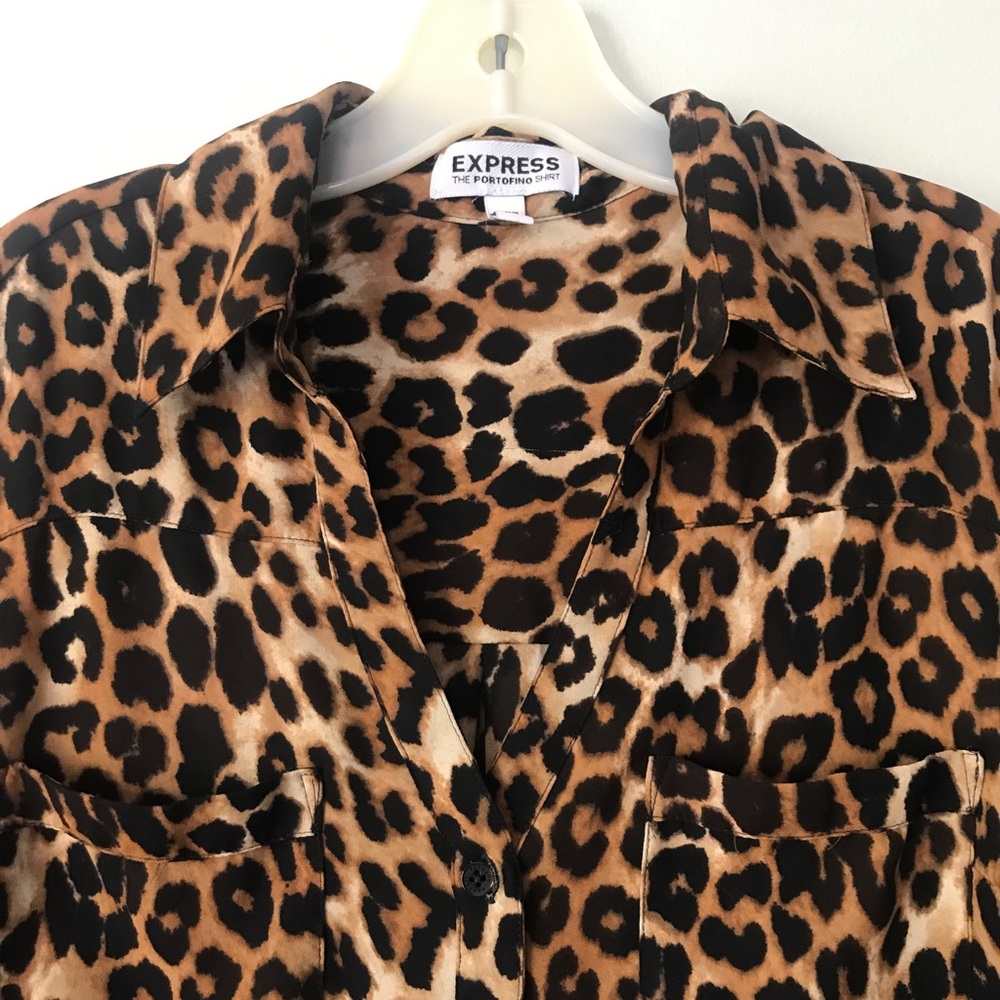 Leopard button up blouse - Picture 2 of 3